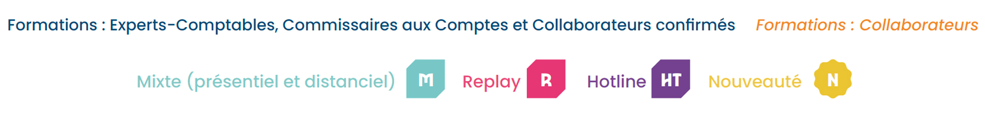 legende du catalogue des formations formega